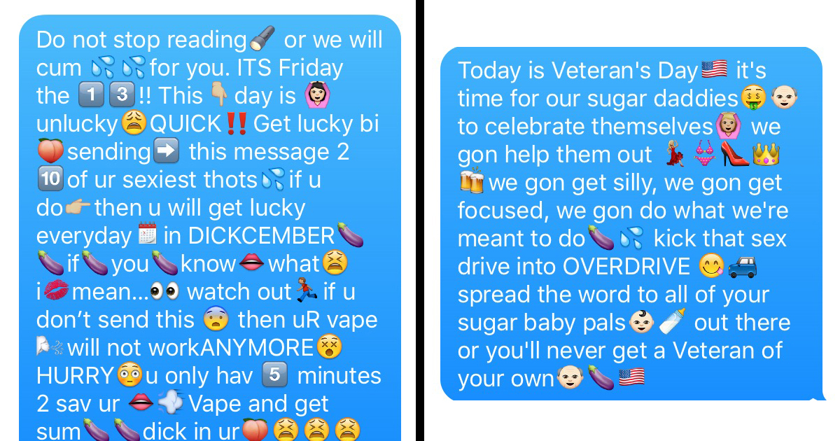 15 Wildly Inappropriate Chain Texts to Troll Your Friends With For